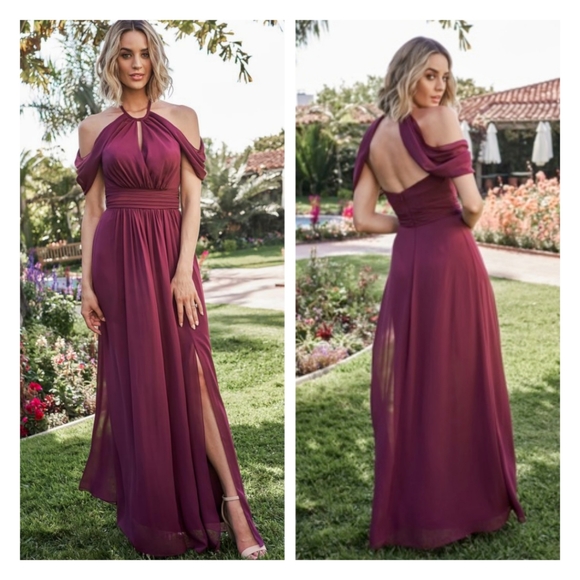 Jasmine Dresses B2 Jasmine Style B24309 Poly Chiffon Aline Halter